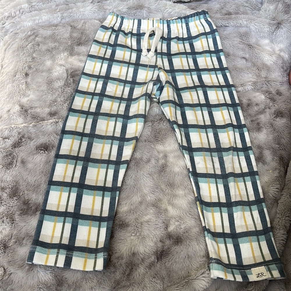 LuLu and Roo Garden plaid leggings